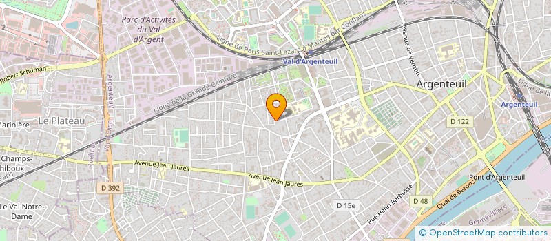 localisation de l'entreprise MADAME PAULETTE TESSIER  ARGENTEUIL