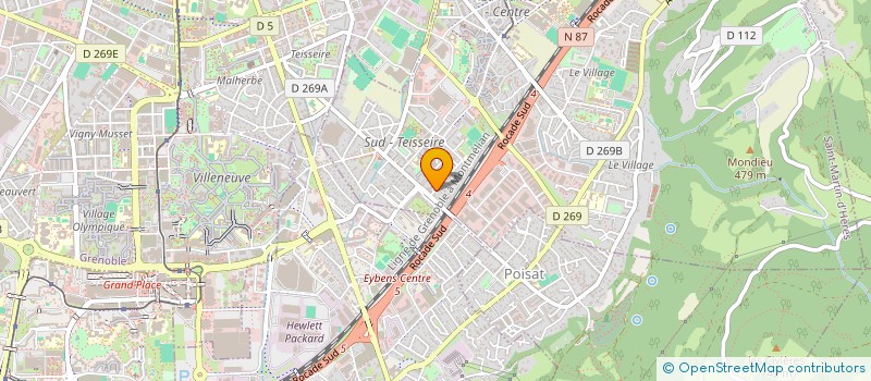 localisation de l'entreprise MADAME PAULETTE TETAZ  SAINT-MARTIN-D'HERES