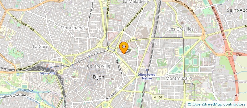 localisation de l'entreprise MADAME PAULETTE THAURIN à DIJON
