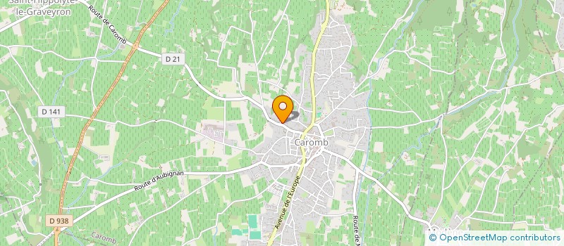 localisation de l'entreprise MADAME PAULETTE THIERS  CAROMB