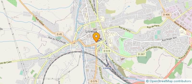 localisation de l'entreprise MADAME PAULETTE THOREL à LISIEUX