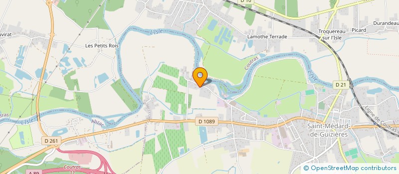 localisation de l'entreprise MADAME PAULETTE TURPAUD  LES PEINTURES