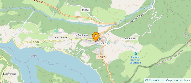 localisation de l'entreprise MADAME PAULETTE VENDEMIE  LES COTES-DE-CORPS