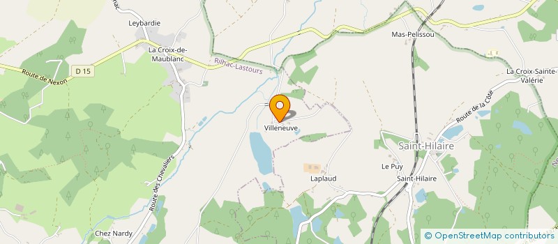 localisation de l'entreprise MADAME PAULETTE VIGNERAS à RILHAC-LASTOURS