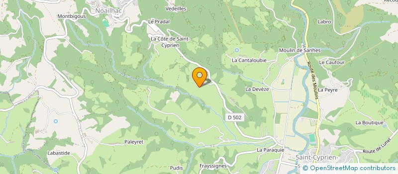 localisation de l'entreprise MADAME PAULETTE VIGOUROUX à CONQUES-EN-ROUERGUE