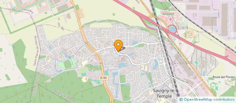 localisation de l'entreprise MADAME PAULIA BOUKONO  SAVIGNY-LE-TEMPLE
