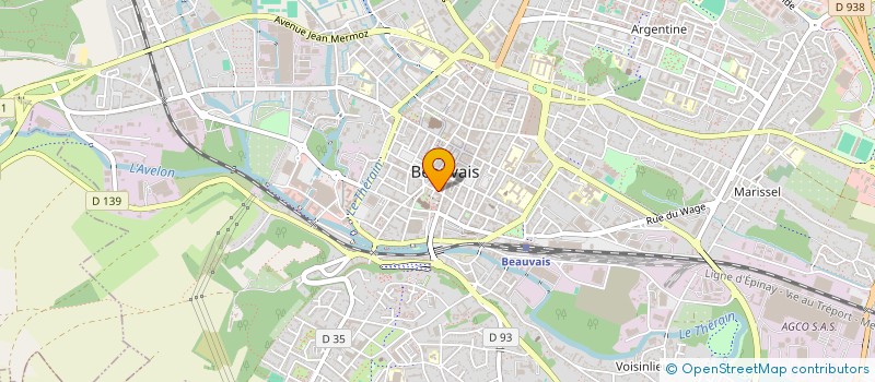 localisation de l'entreprise MADAME PAULIANA MARCINOW  BEAUVAIS