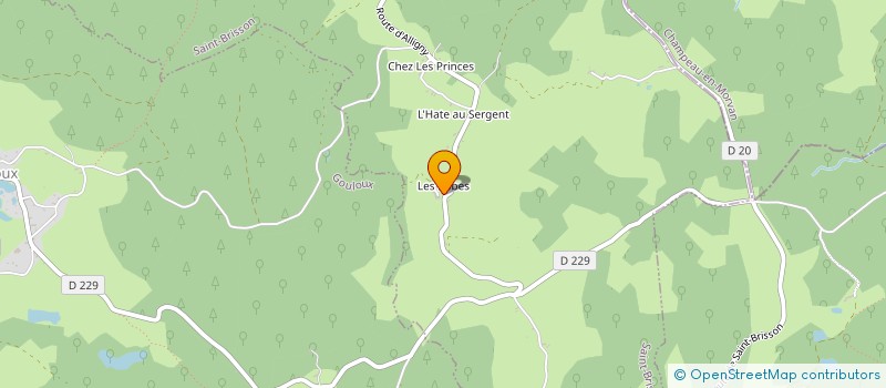 localisation de l'entreprise MADAME PAULIEN WERNER à MOUX EN MORVAN