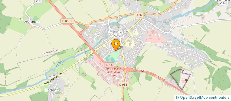 localisation de l'entreprise MADAME PAULINA MANUEL NZINGA  MAGNY-EN-VEXIN