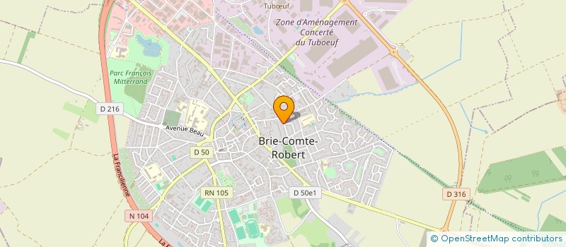 localisation de l'entreprise MADAME PAULINA POTINGA  BRIE-COMTE-ROBERT