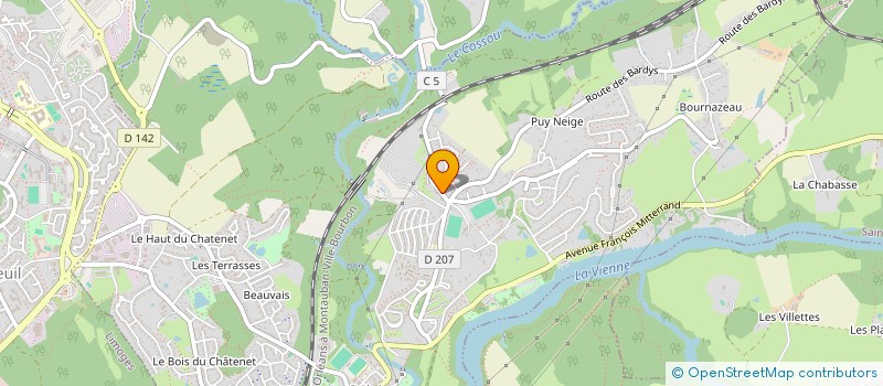 localisation de l'entreprise MADAME PAULINA RAINIBOZIVAO à LE PALAIS-SUR-VIENNE