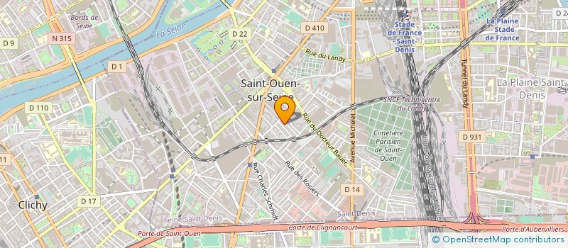 localisation de l'entreprise MADAME PAULINA VISAN à SAINT-OUEN-SUR-SEINE