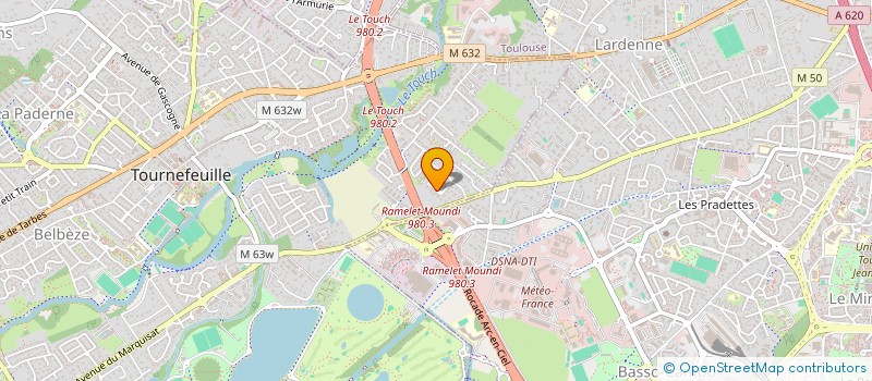 localisation de l'entreprise MADAME PAULINE ABADIE  TOURNEFEUILLE