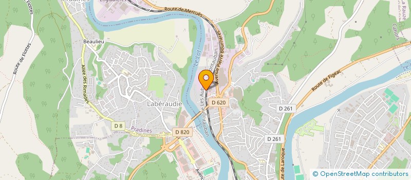 localisation de l'entreprise MADAME PAULINE ABOMO ABUDU  CAHORS