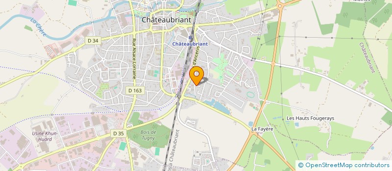 localisation de l'entreprise MADAME PAULINE AILLET à CHATEAUBRIANT