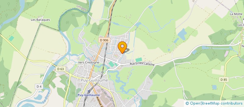 localisation de l'entreprise MADAME PAULINE ALEXANDRA TEYSSIER à PUY-GUILLAUME