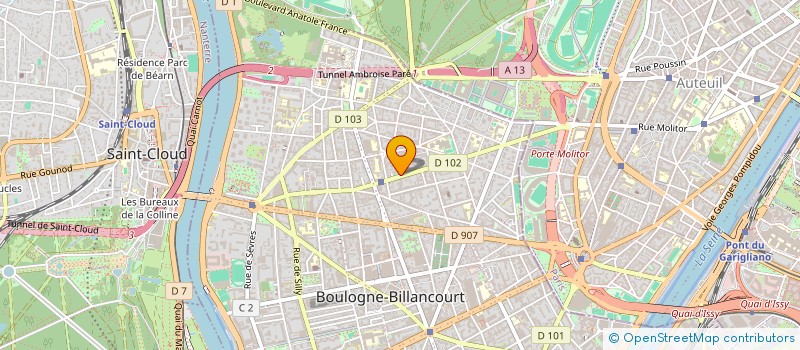 localisation de l'entreprise MADAME PAULINE ALEXANDROU à BOULOGNE-BILLANCOURT