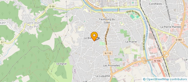 localisation de l'entreprise MADAME PAULINE ANDREO à ALES
