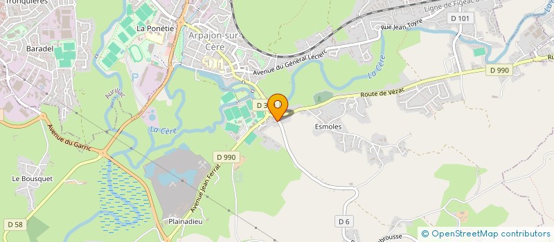 localisation de l'entreprise MADAME PAULINE ANDRIEU à ARPAJON-SUR-CERE
