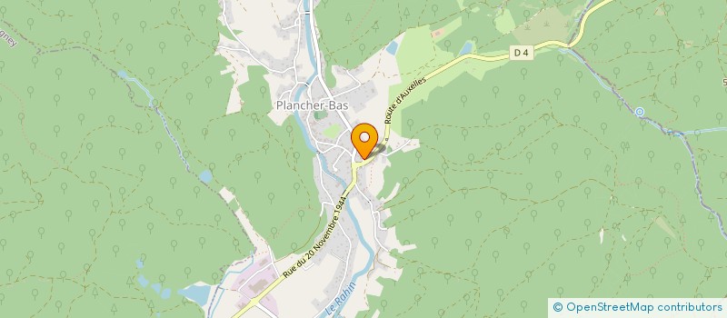 localisation de l'entreprise MADAME PAULINE ANTOINE  PLANCHER-BAS