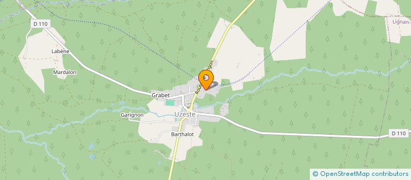 localisation de l'entreprise MADAME PAULINE ARBEY  UZESTE