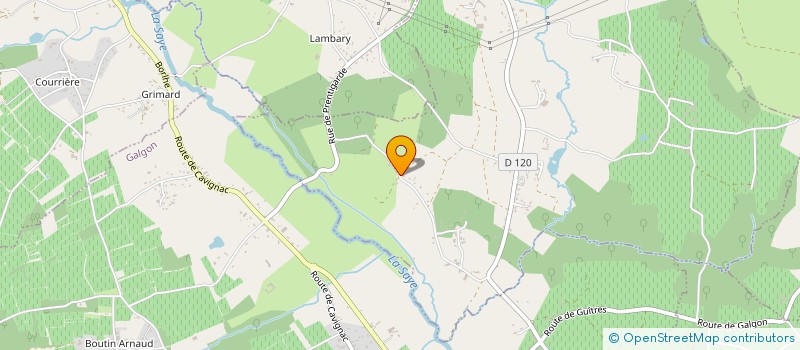 localisation de l'entreprise MADAME PAULINE ARNAUD  SAINT-MEDARD-DE-GUIZIERES