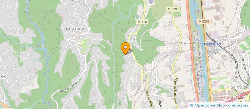 localisation de l'entreprise MADAME PAULINE ARNAUDO  LA GAUDE