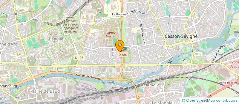 localisation de l'entreprise MADAME PAULINE ASSET  CESSON-SEVIGNE