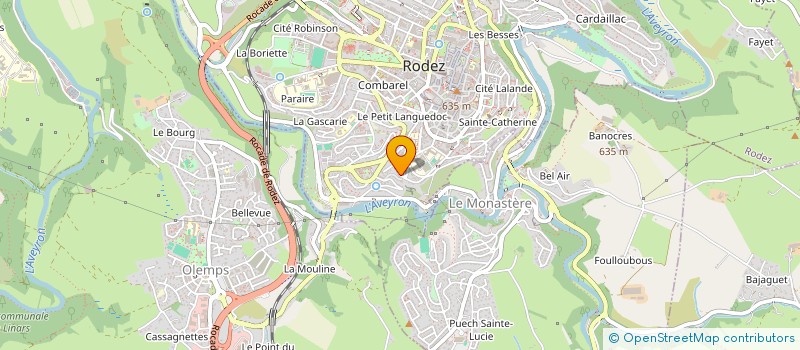 localisation de l'entreprise MADAME PAULINE AUDREY ALBOUY  RODEZ