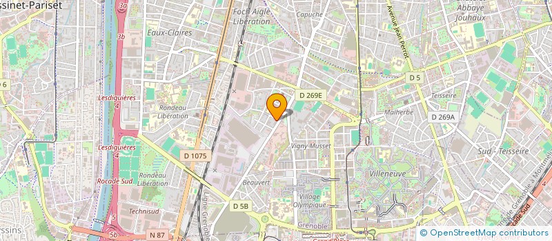 localisation de l'entreprise MADAME PAULINE AUGROS à GRENOBLE