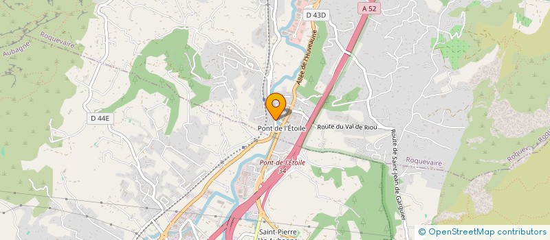 localisation de l'entreprise MADAME PAULINE AUGUSTE  ROQUEVAIRE