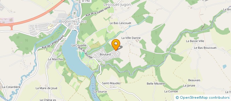 localisation de l'entreprise MADAME PAULINE AZEVEDO  JUGON-LES-LACS