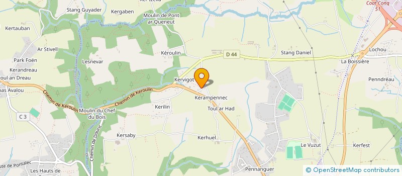 localisation de l'entreprise MADAME PAULINE BACHMANN  CONCARNEAU