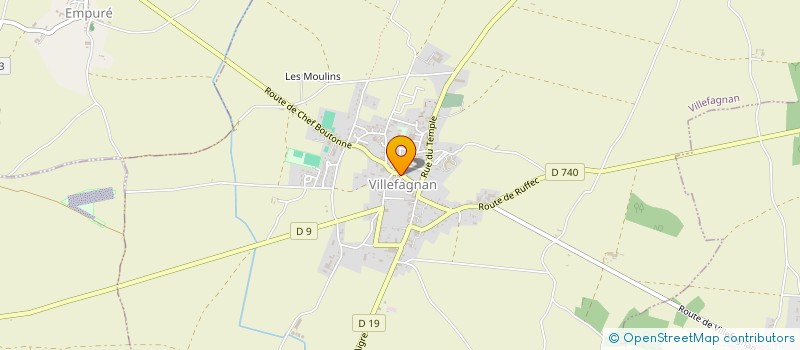 localisation de l'entreprise MADAME PAULINE BAILLIER à VILLEFAGNAN