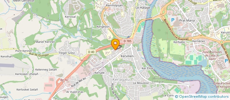 localisation de l'entreprise MADAME PAULINE BALAVEN à QUIMPER