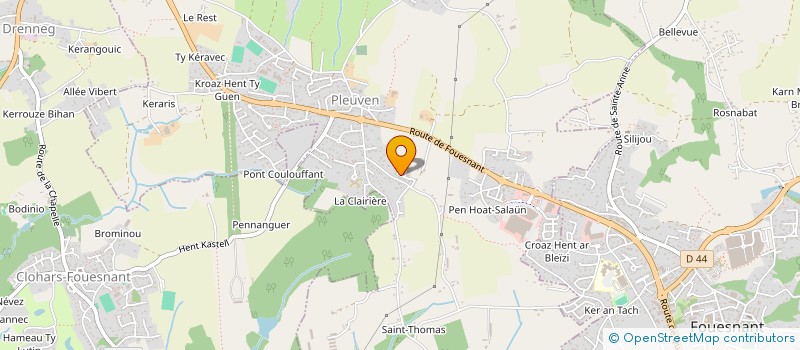 localisation de l'entreprise MADAME PAULINE BALCHOU  PLEUVEN