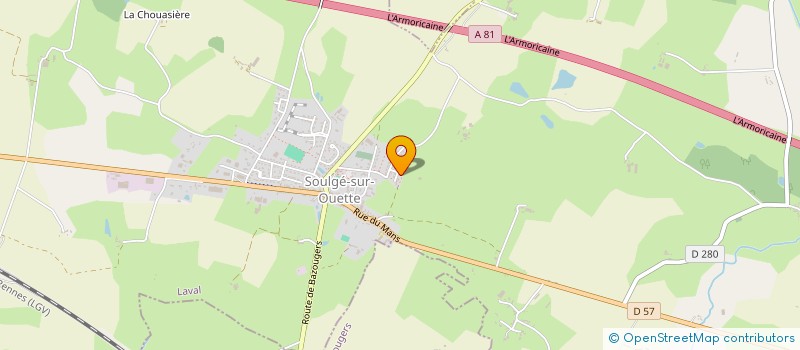 localisation de l'entreprise MADAME PAULINE BANNIER  SOULGE-SUR-OUETTE