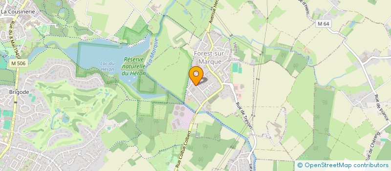 localisation de l'entreprise MADAME PAULINE BANZET  FOREST-SUR-MARQUE