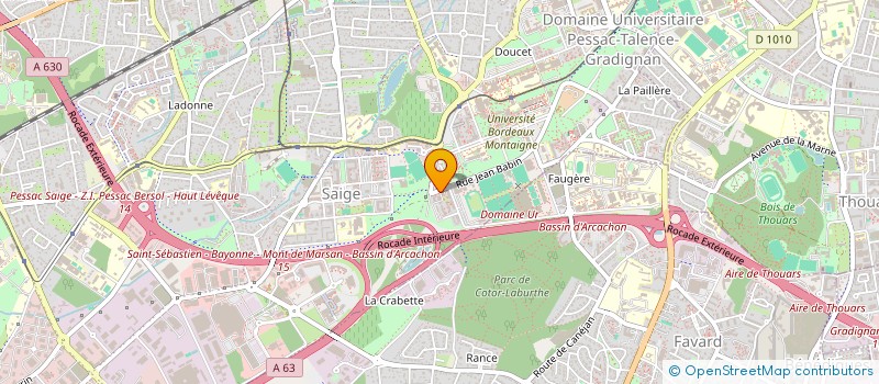 localisation de l'entreprise MADAME PAULINE BAPTISTE  PESSAC