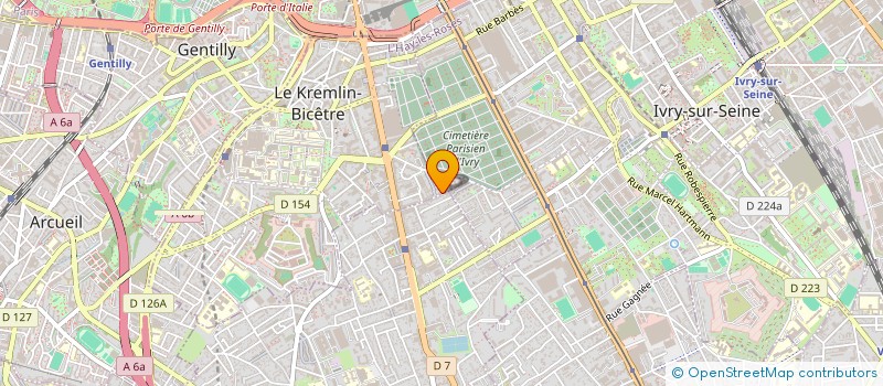 localisation de l'entreprise MADAME PAULINE BARDIN  BAGNEUX