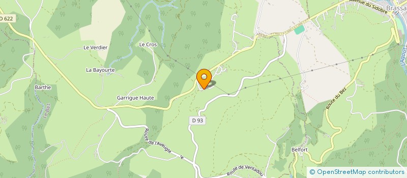 localisation de l'entreprise MADAME PAULINE BARTHES  LE BEZ