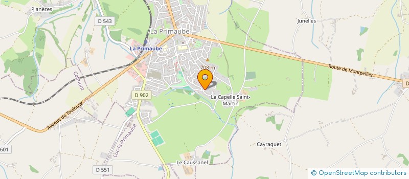 localisation de l'entreprise MADAME PAULINE BATEJAT  LUC-LA-PRIMAUBE