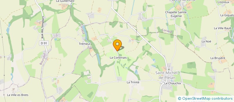 localisation de l'entreprise MADAME PAULINE BEAUPERE  SAINT-MICHEL-DE-PLELAN