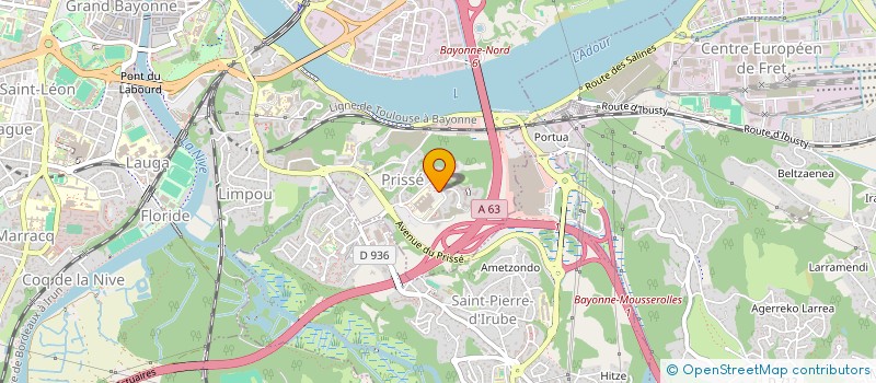 localisation de l'entreprise MADAME PAULINE BECAT  BAYONNE