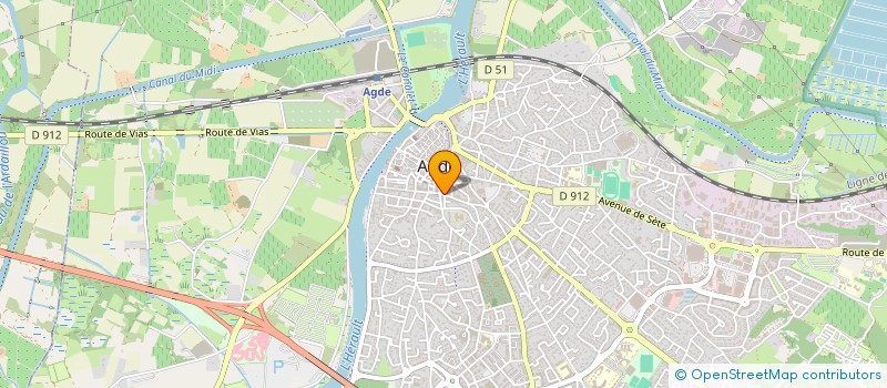 localisation de l'entreprise MADAME PAULINE BECQUET  AGDE