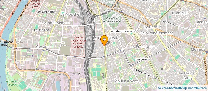 localisation de l'entreprise MADAME PAULINE BELLANGER  LYON