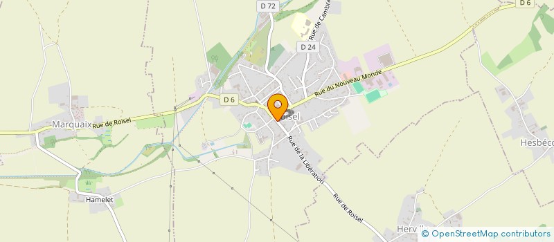 localisation de l'entreprise MADAME PAULINE BELLEGUEULE  ROISEL