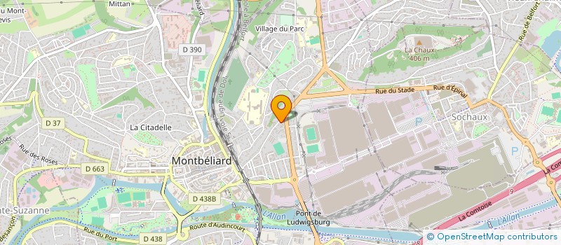 localisation de l'entreprise MADAME PAULINE BENOIT  MONTBELIARD