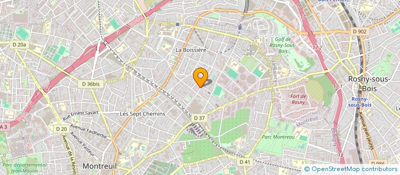 localisation de l'entreprise MADAME PAULINE BERGERET à MONTREUIL
