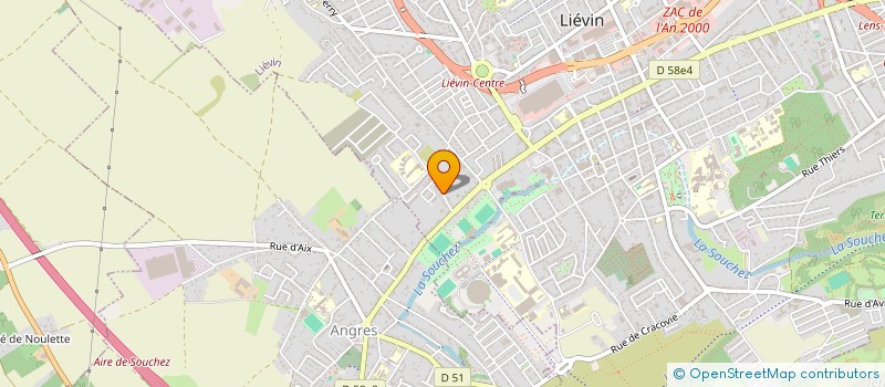 localisation de l'entreprise MADAME PAULINE BERNA  LIEVIN